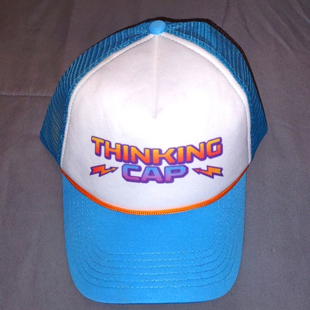 Stranger Things Dustin Thinking Cap Snapback Netflix cord adjustable hat cap